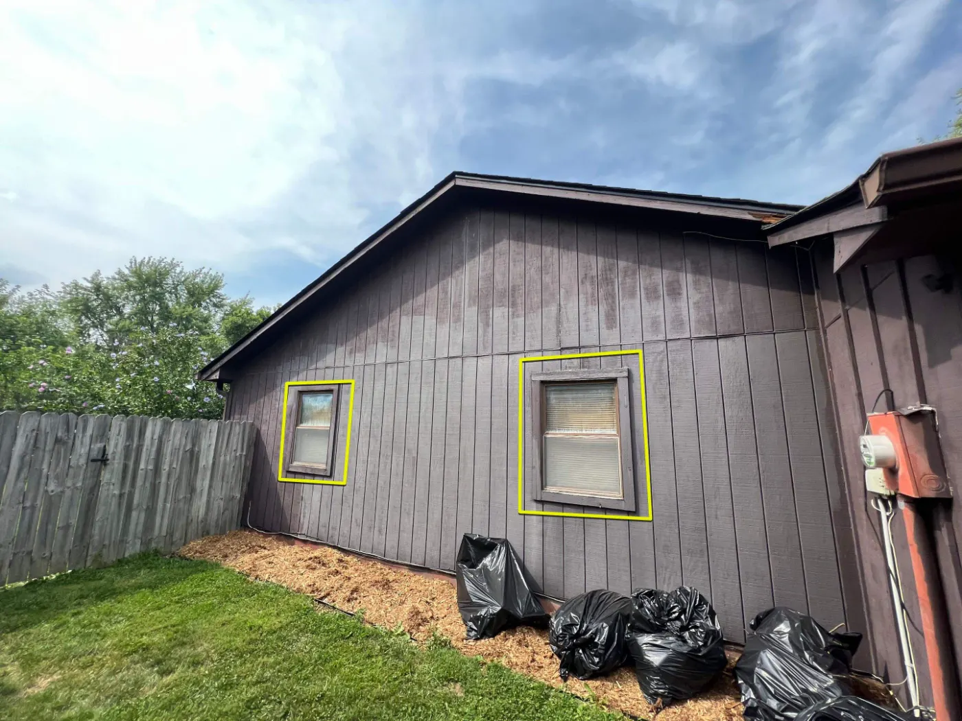 Storm-damaged window documented in East Harbour